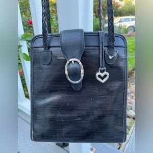 Brighton Black Leather Tote
